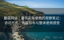 蘑菇网站｜基于实际使用的观察笔记：访问方式、内容分布与整体使用感受