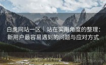 白虎网站一区｜站在实用角度的整理：新用户最容易遇到的问题与应对方式