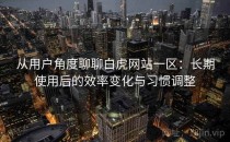 从用户角度聊聊白虎网站一区：长期使用后的效率变化与习惯调整