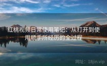 红桃视频日常使用笔记：从打开到使用顺手所经历的全过程