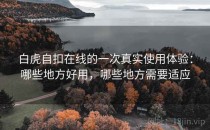 白虎自扣在线的一次真实使用体验：哪些地方好用，哪些地方需要适应