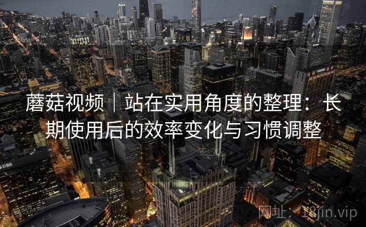 蘑菇视频|站在实用角度的整理:长期使用后的效率变化与习惯调整 第2张 蘑菇视频|站在实用角度的整理:长期使用后的效率变化与习惯调整 第2张